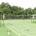 Badmintonnett gul og svart 600x155 cm PE stoff