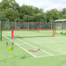 Tennisnett svart og rød 500x100x87 cm polyester