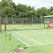 Tennisnett svart og rød 600x100x87 cm polyester