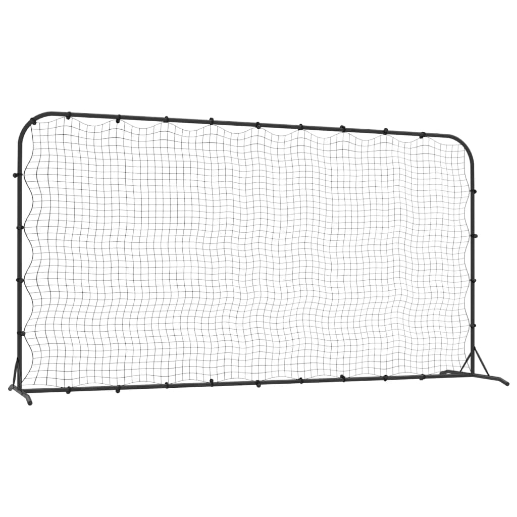Football stoppnett svart 366x90x183 cm HDPE vidaXL