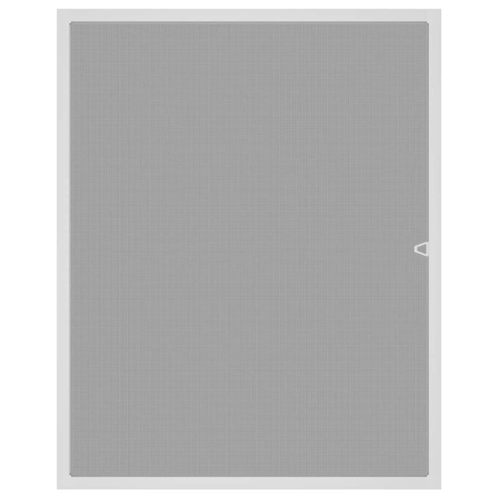 Insektskjerm for vindu hvit 100x120 cm