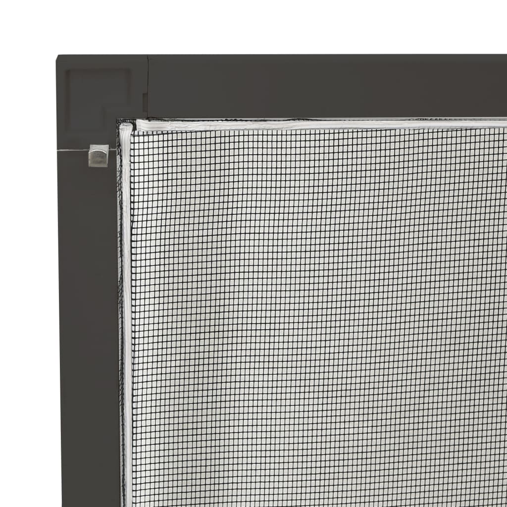 Insektskjerm for vindu antrasitt 80x100 cm