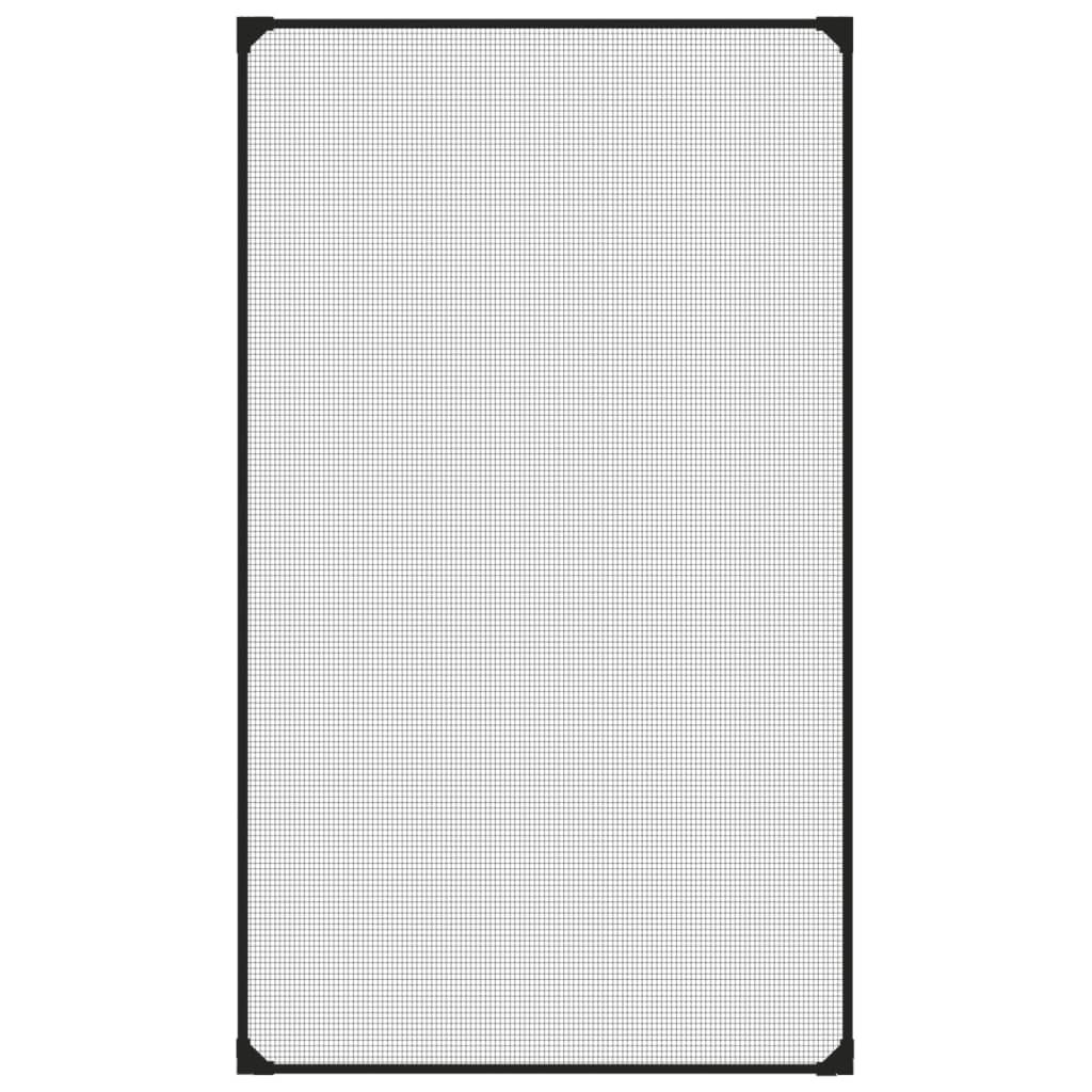 Magnetisk insektskjerm for vindu antrasitt 80x140 cm