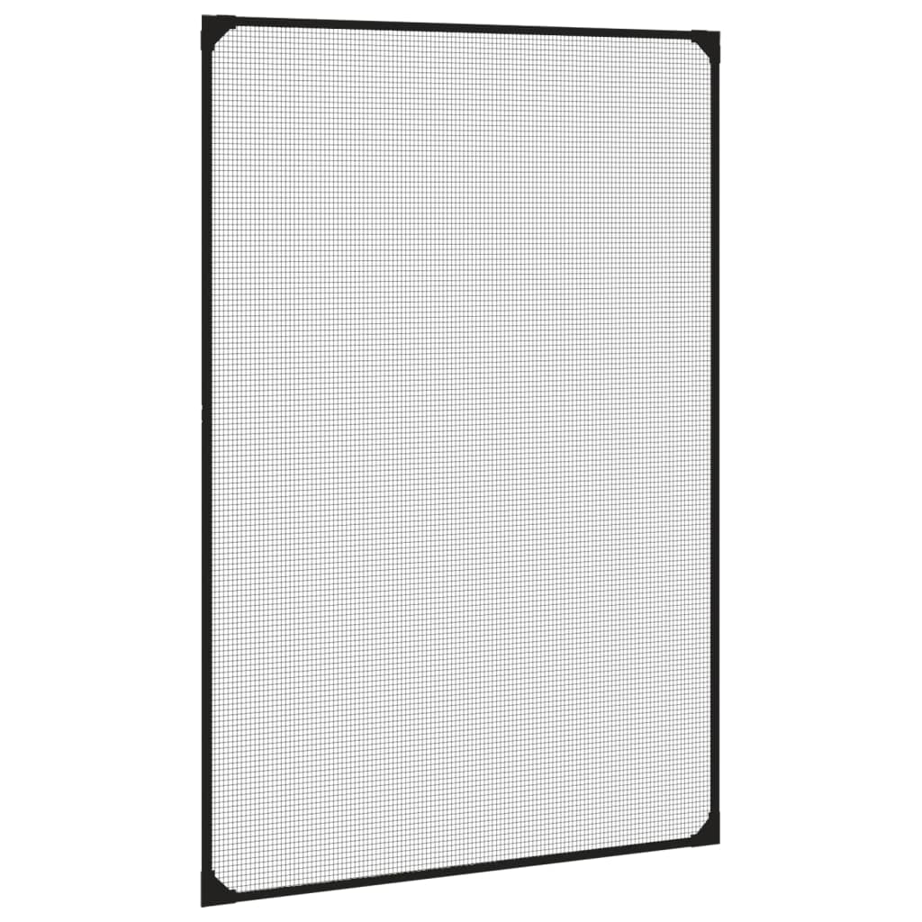 Magnetisk insektskjerm for vindu antrasitt 80x120 cm