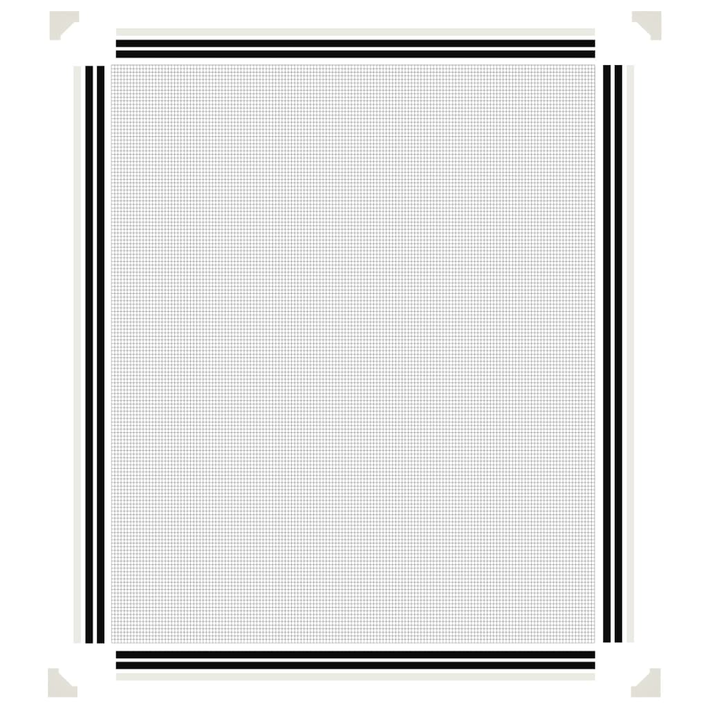Magnetisk insektskjerm for vindu hvit 100x120 cm