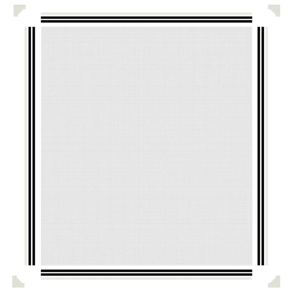 Magnetisk insektskjerm for vindu hvit 120x140 cm
