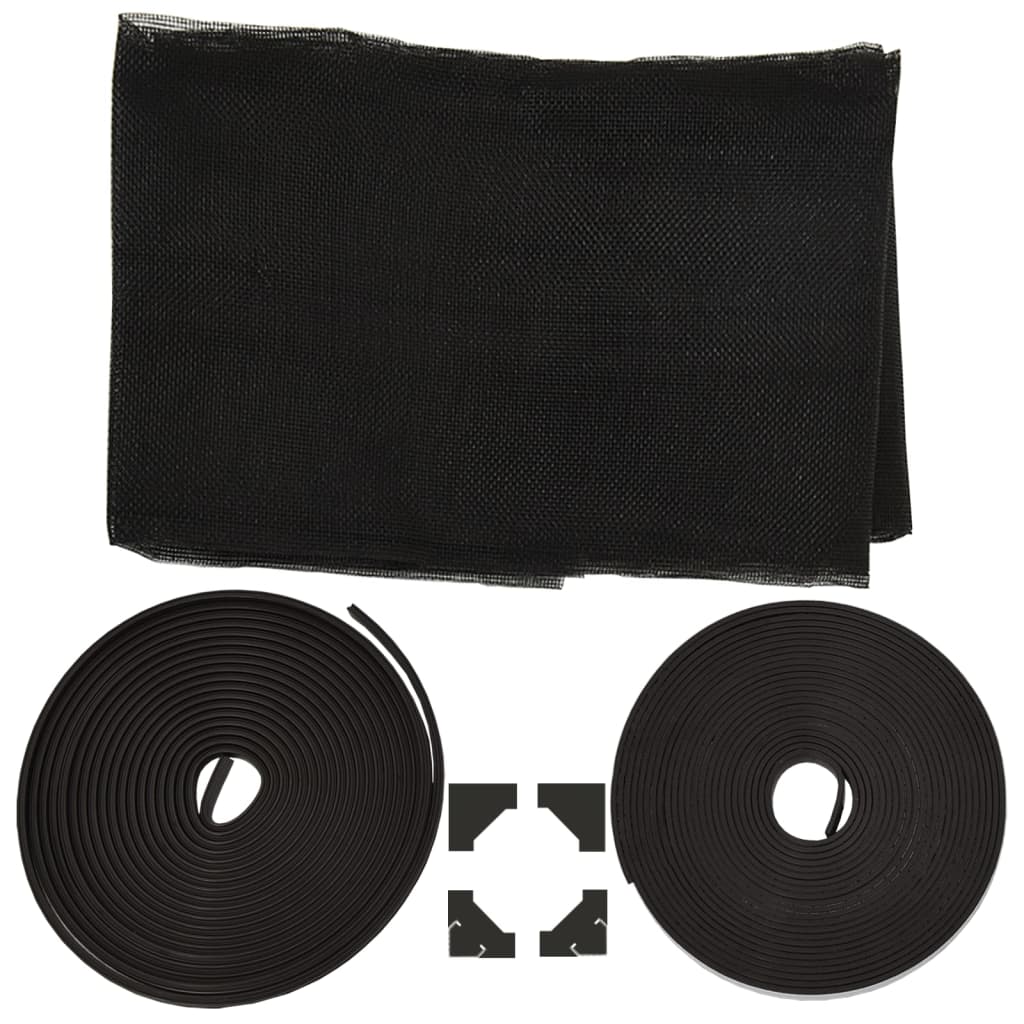 Magnetisk insektskjerm for vindu antrasitt 120x140 cm