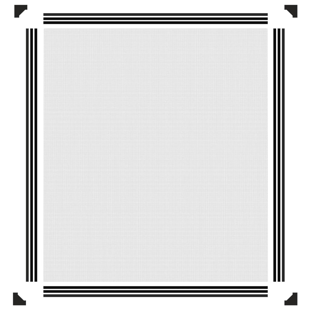 Magnetisk insektskjerm for vindu antrasitt 130x150 cm