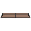 Skjermtak svart 239x90 cm polykarbonat