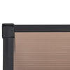 Skjermtak svart 239x90 cm polykarbonat