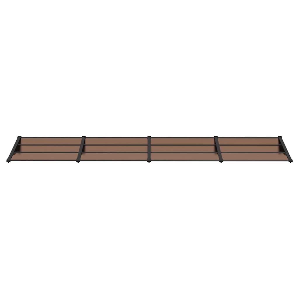 Skjermtak svart 396x90 cm polykarbonat