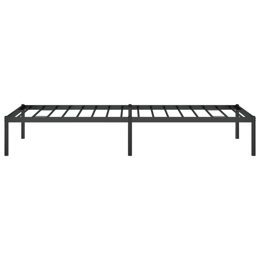Sengeramme i metall svart 75x190 cm