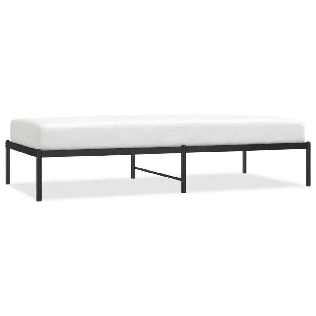 Sengeramme i metall svart 90x190 cm