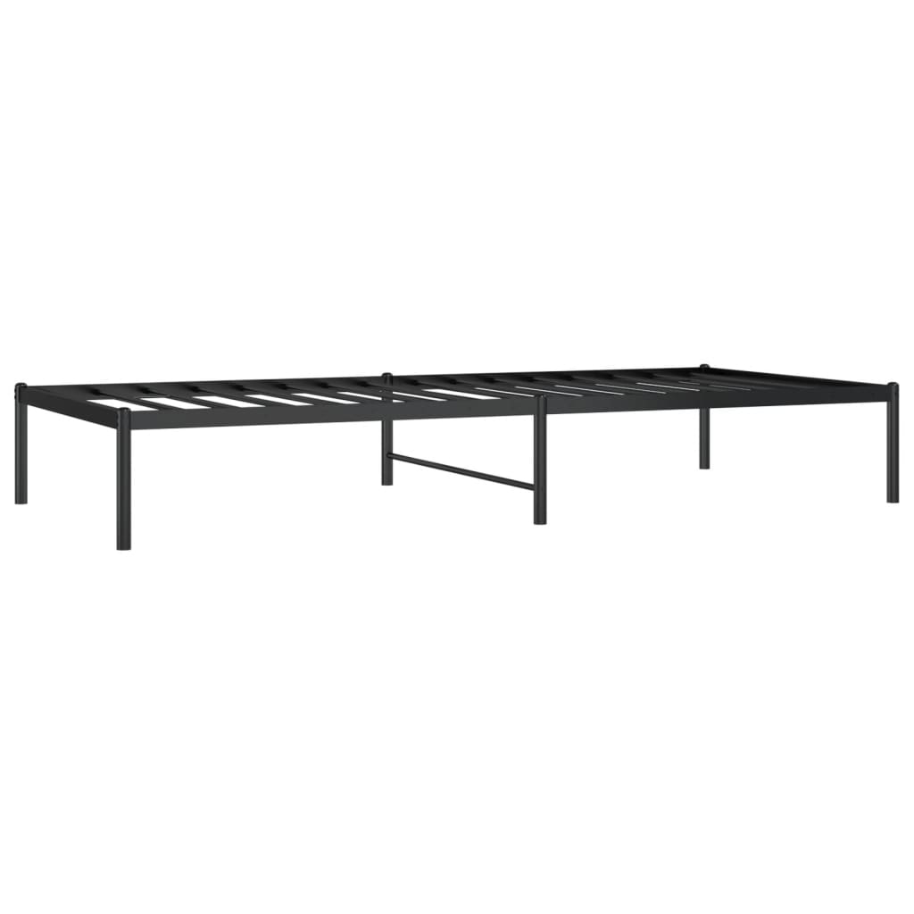 Sengeramme svart metall 90x200 cm