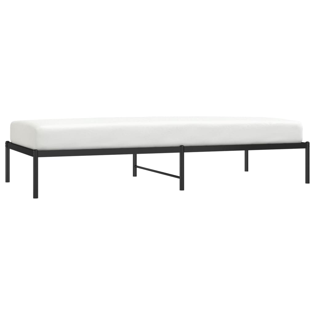Sengeramme svart metall 90x200 cm