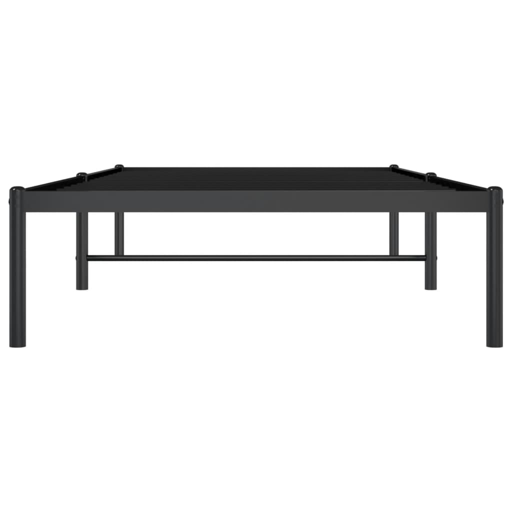 Sengeramme svart metall 90x200 cm