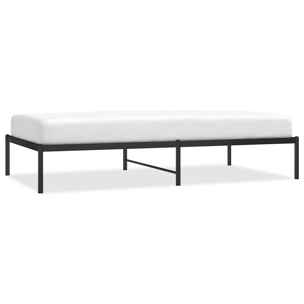 Sengeramme i metall svart 100x190 cm