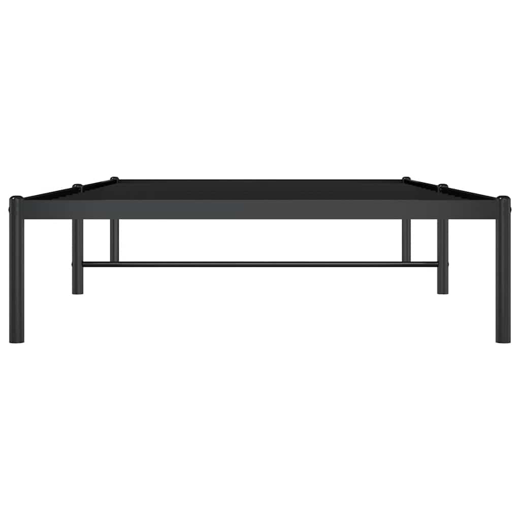 Sengeramme i metall svart 100x190 cm