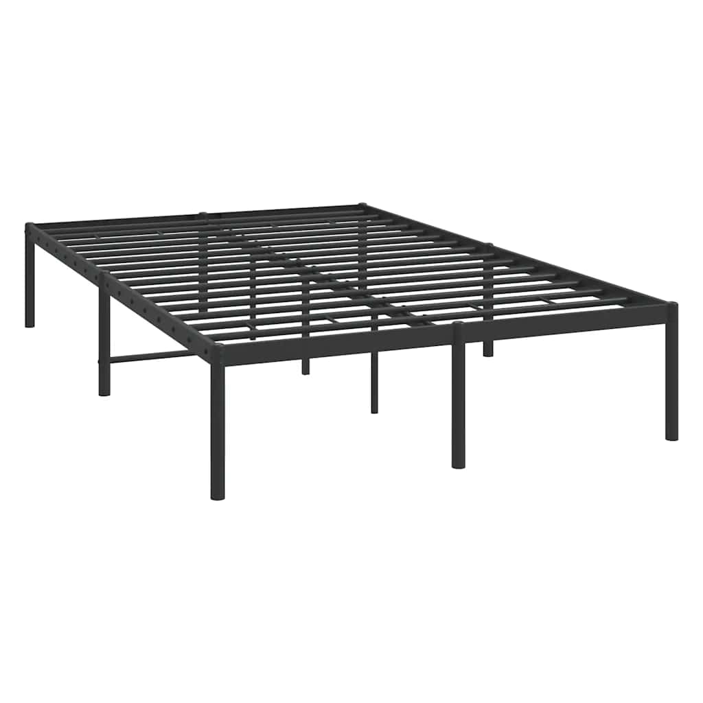 Sengeramme i metall svart 135x190 cm