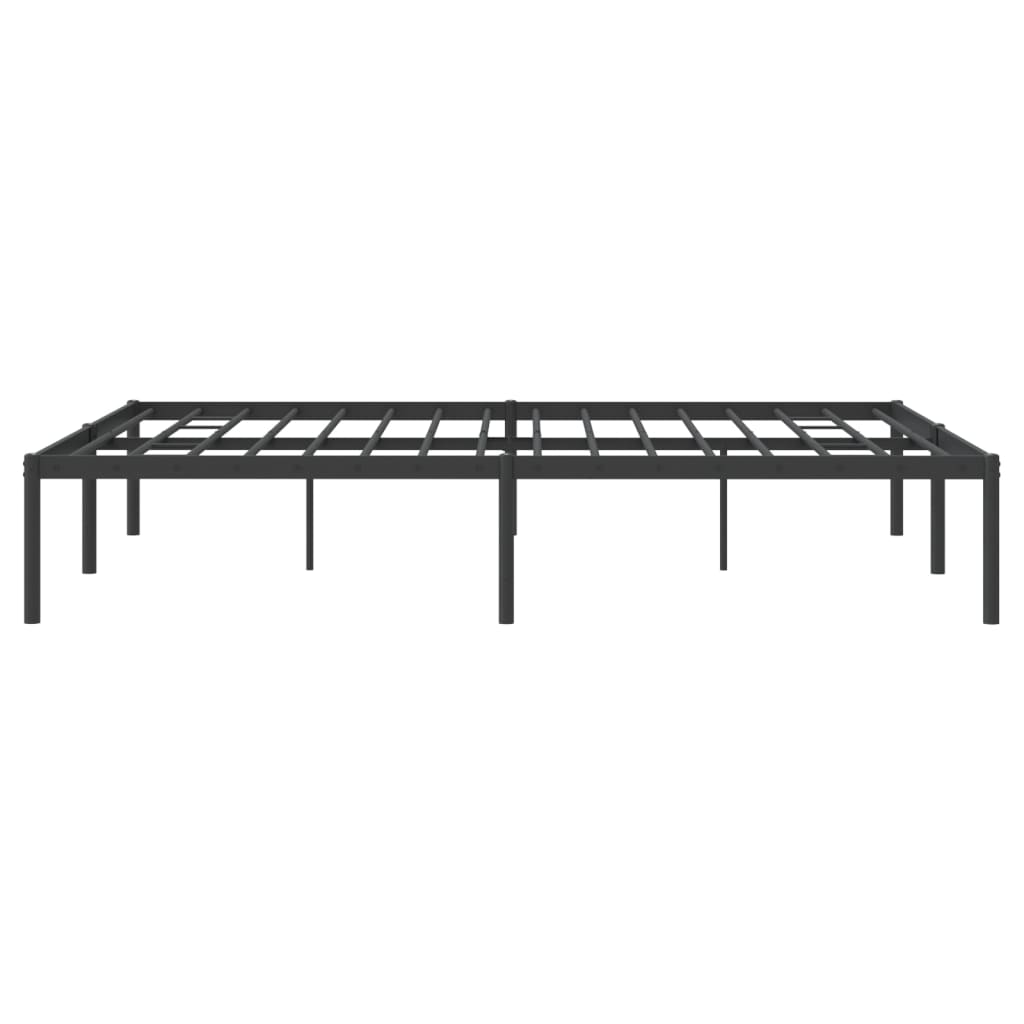 Sengeramme i metall svart 140x200 cm