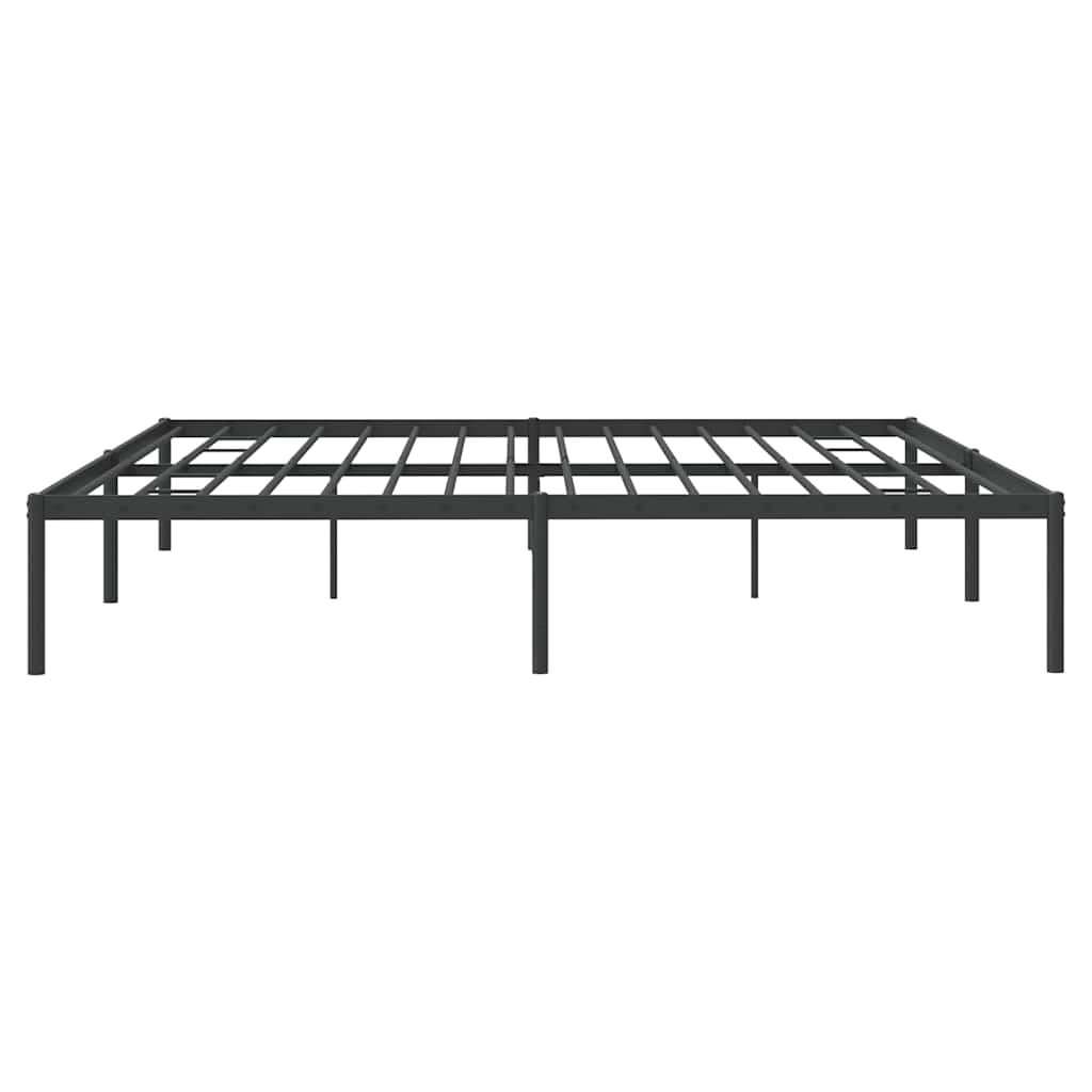 Sengeramme i metall svart 180x200 cm vidaXL