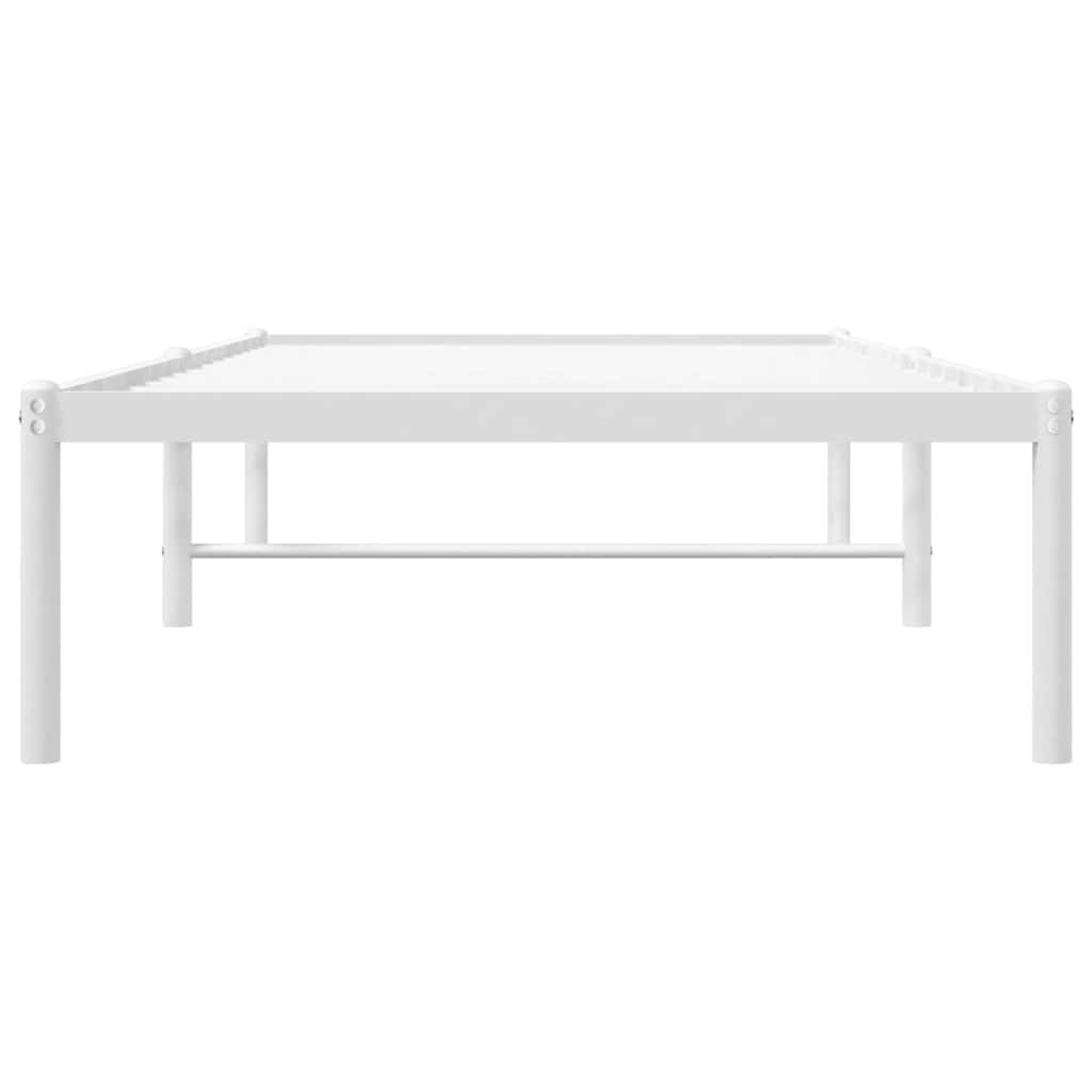 Sengeramme i metall hvit 80x200 cm vidaXL