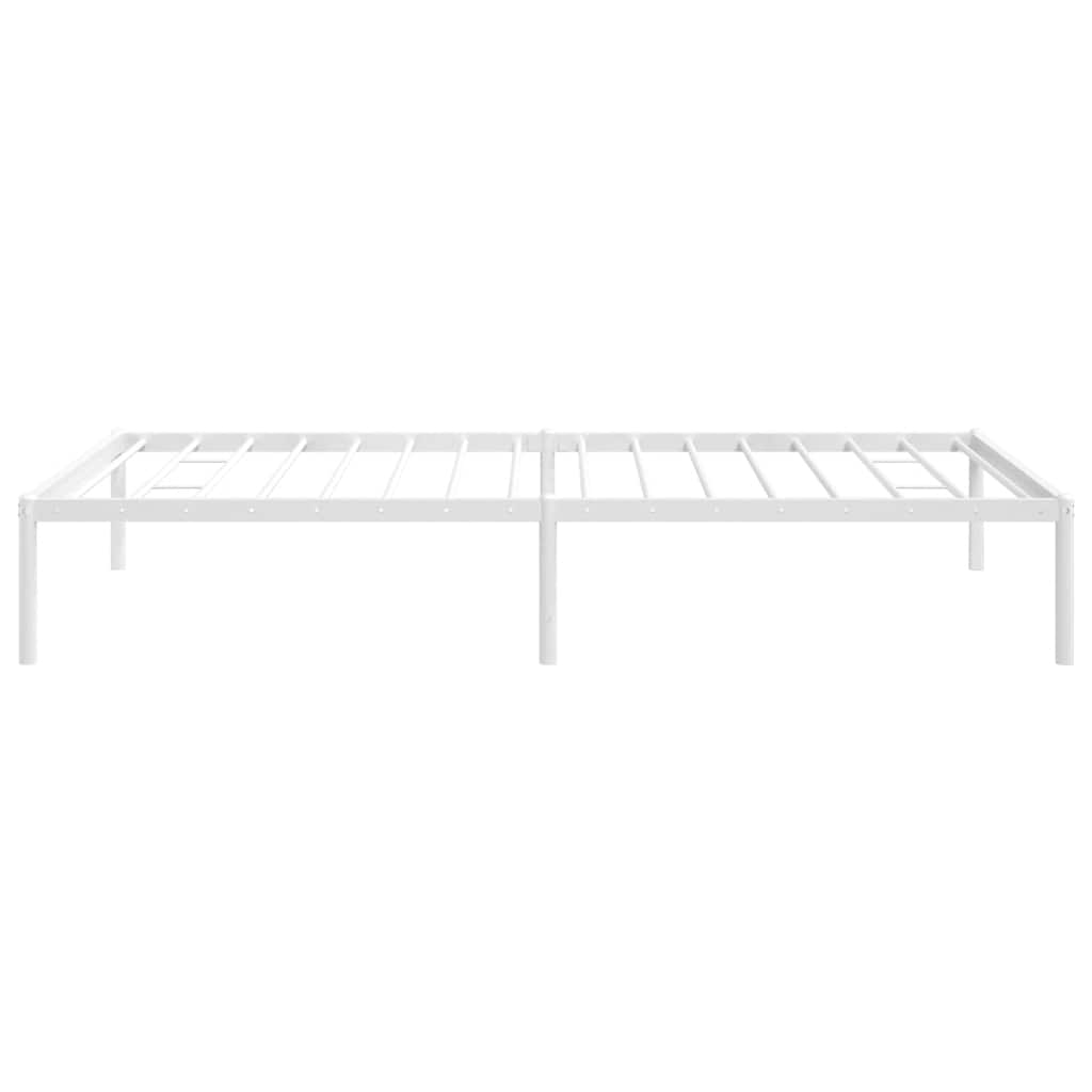 Sengeramme i metall hvit 100x190 cm