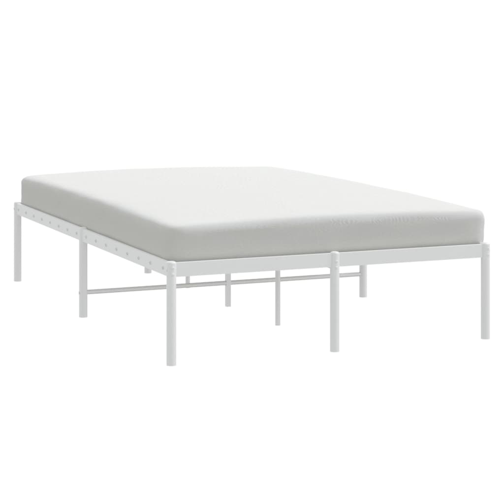 Sengeramme i metall hvit 120x190 cm