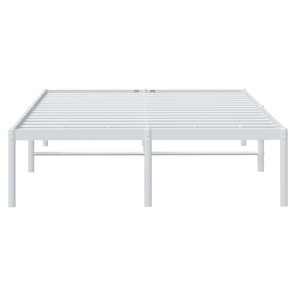 Sengeramme i metall hvit 120x190 cm