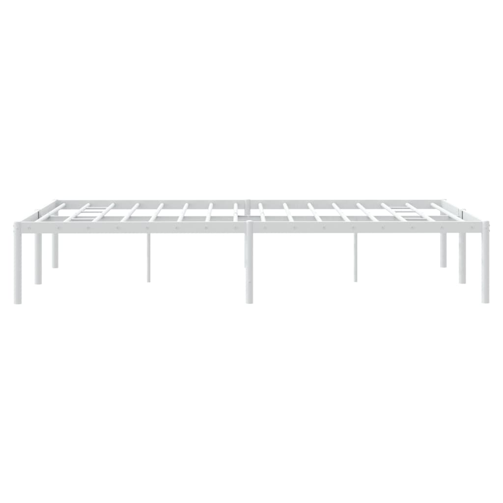 Sengeramme i metall hvit 120x190 cm