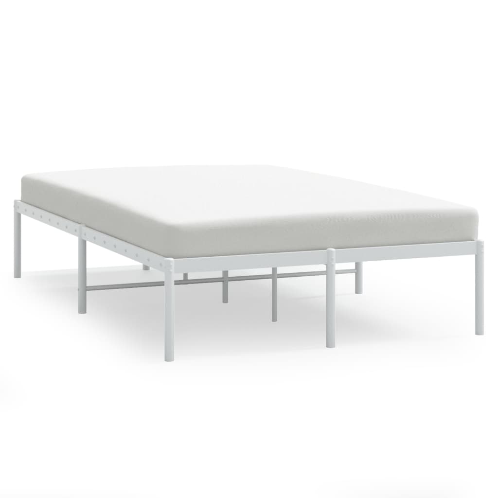 Sengeramme i metall hvit 120x200 cm