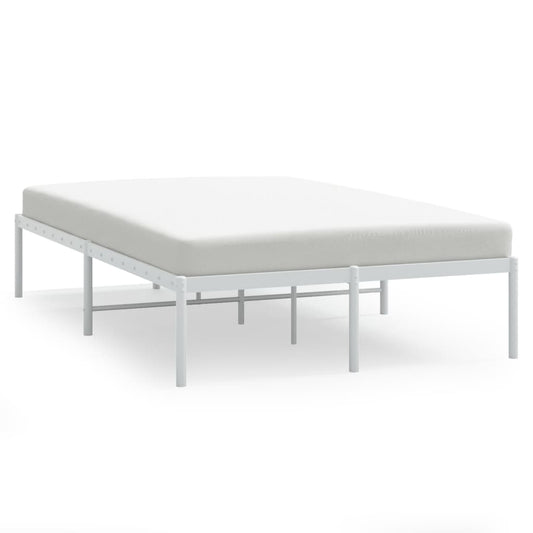 Sengeramme i metall hvit 120x200 cm
