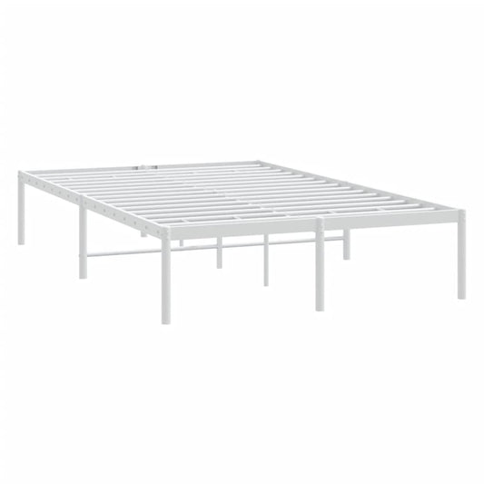 Sengeramme i metall hvit 120x200 cm