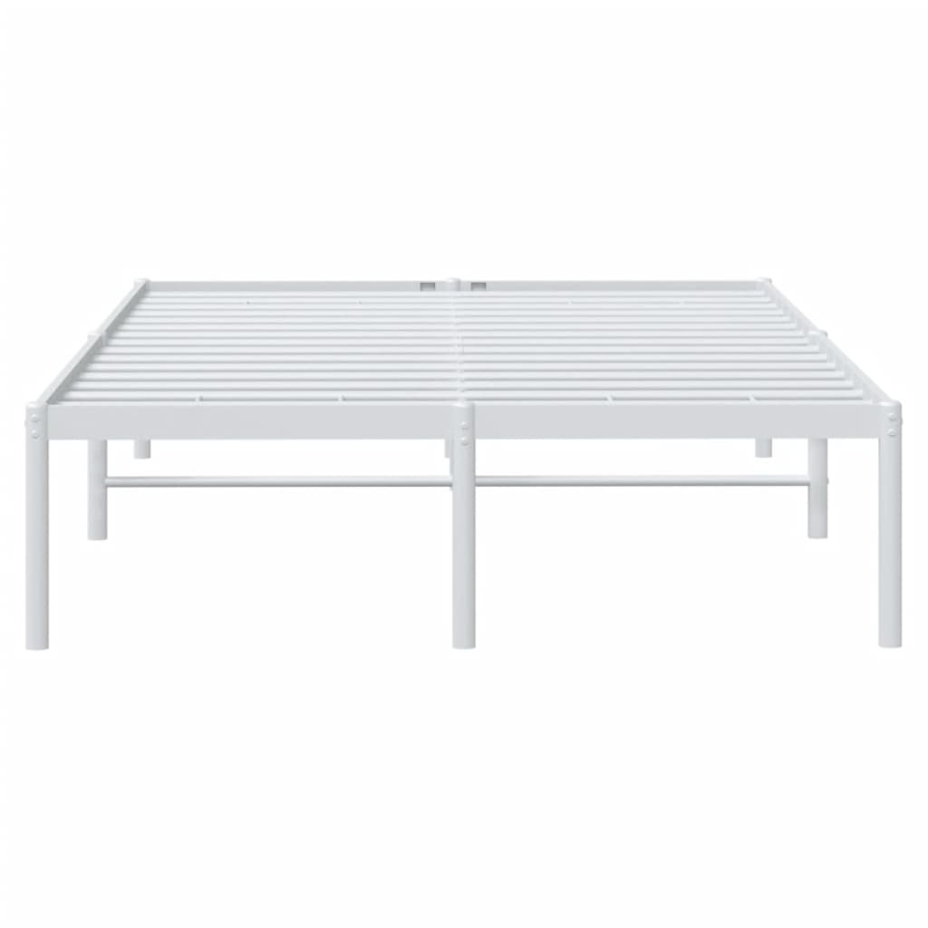 Sengeramme i metall hvit 120x200 cm