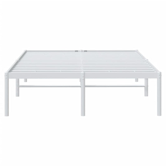 Sengeramme i metall hvit 120x200 cm