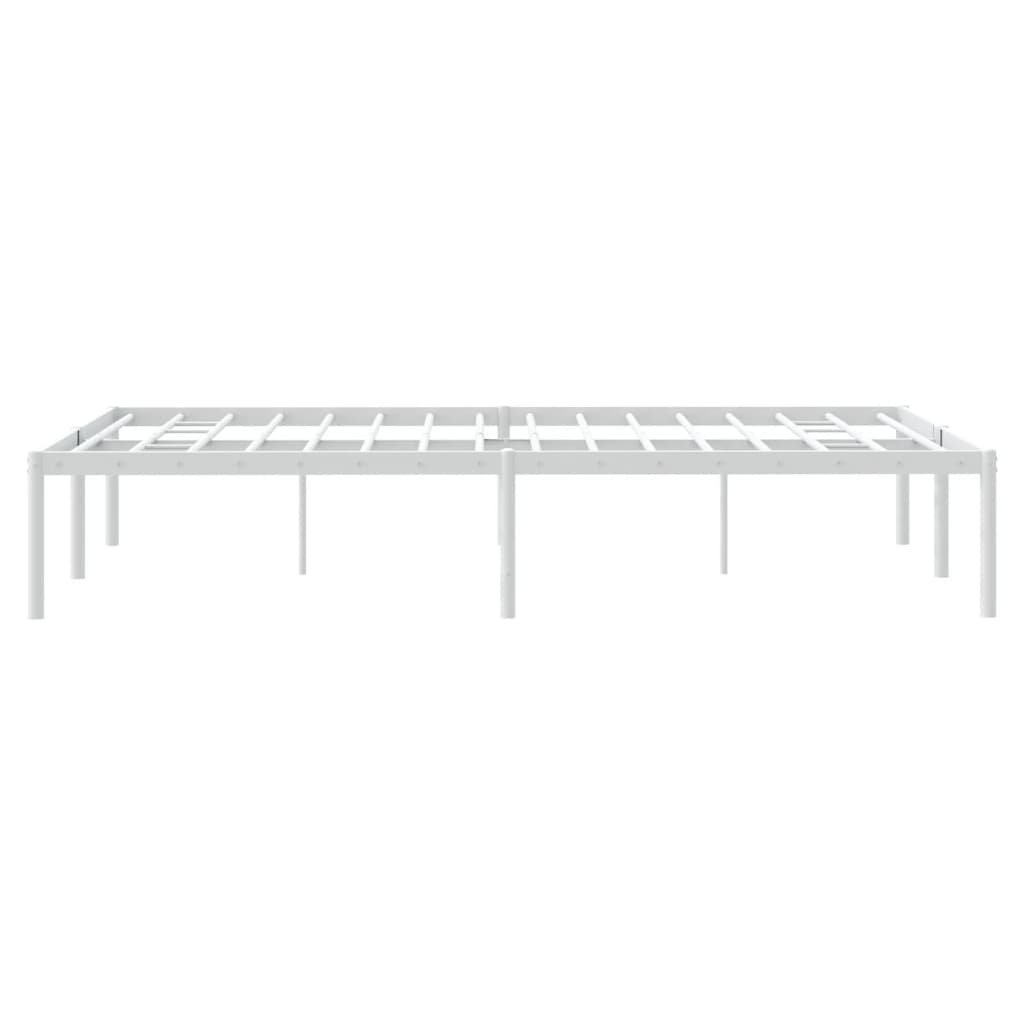 Sengeramme i metall hvit 120x200 cm