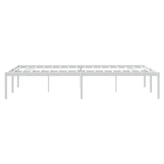Sengeramme i metall hvit 120x200 cm