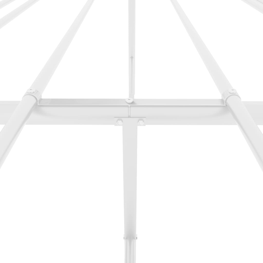 Sengeramme i metall hvit 180x200 cm