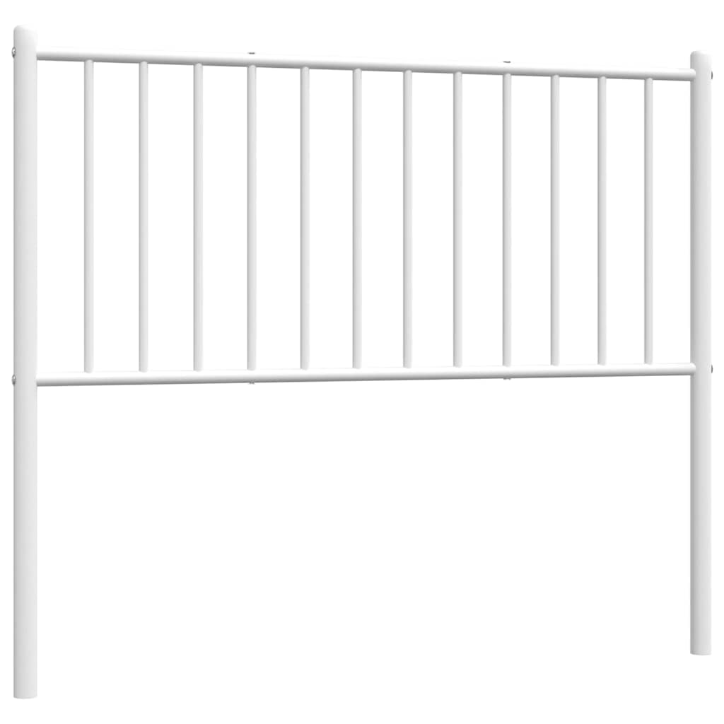 Utskiftbar sengegavl i metall hvit 100 cm