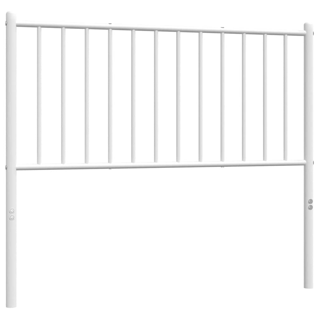 Utskiftbar sengegavl i metall hvit 100 cm