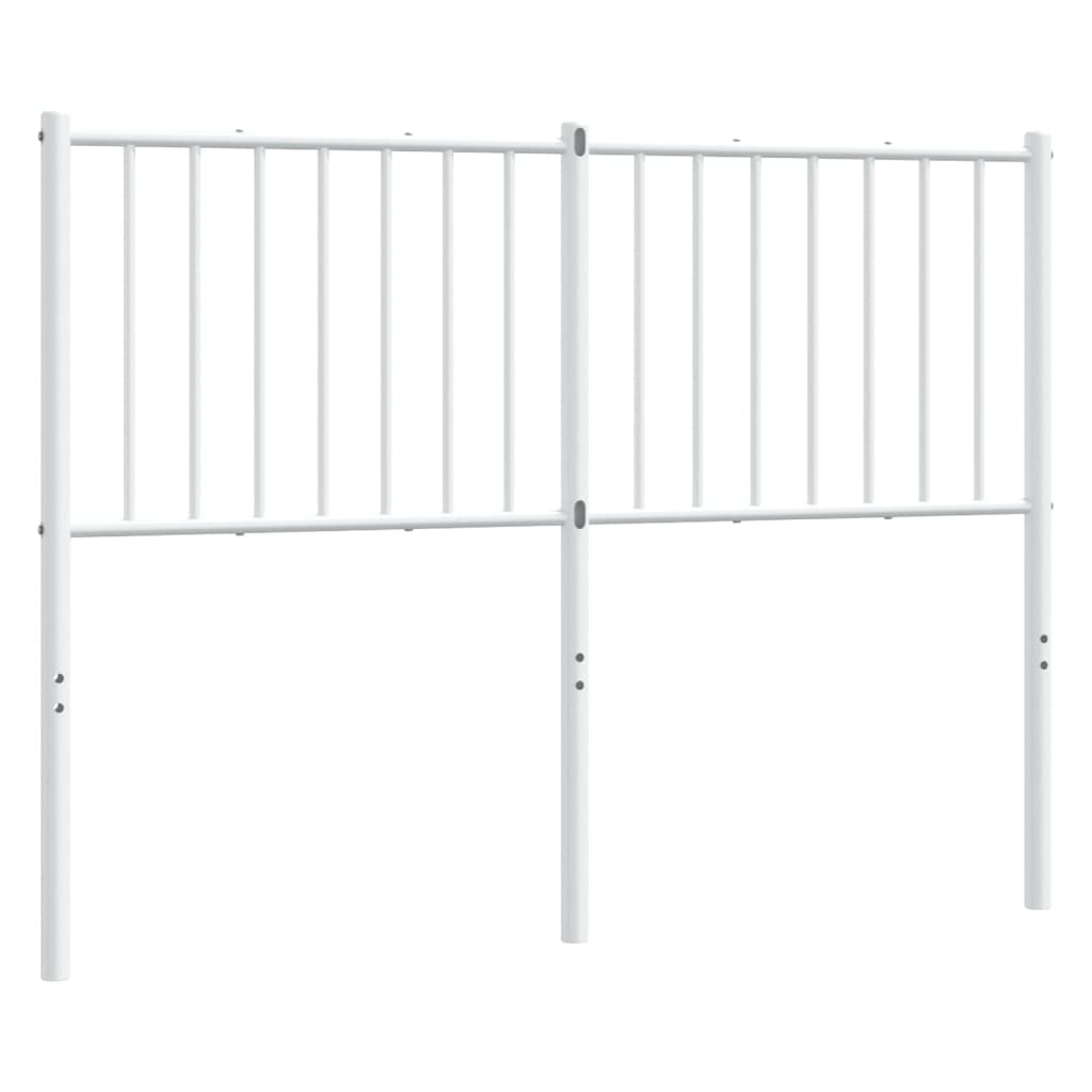 Utskiftbar sengegavl i metall hvit 120 cm