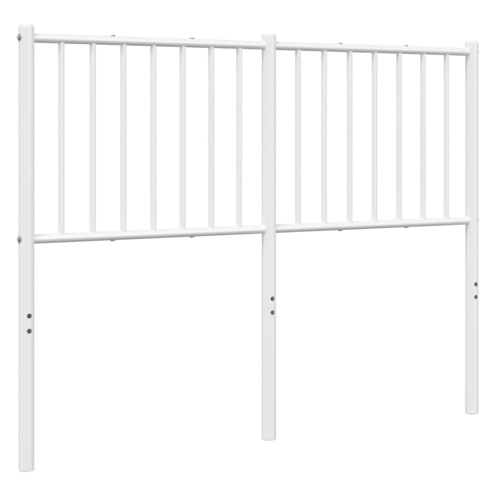 Utskiftbar sengegavl i metall hvit 120 cm