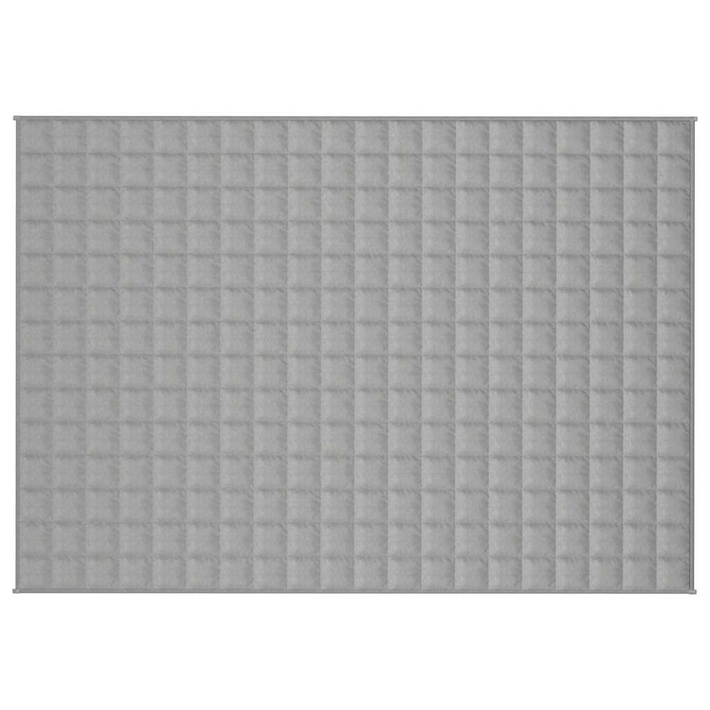 Vektdyne grå 140x200 cm 10 kg stoff vidaXL