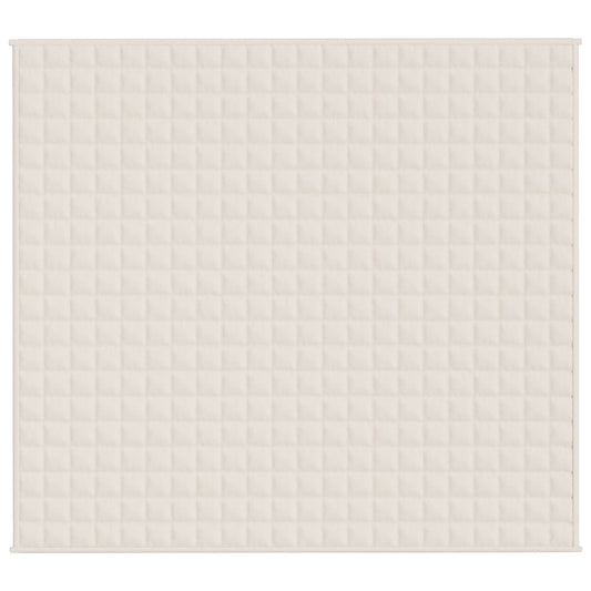 Vektdyne kremhvit 200x220 cm 9 kg stoff