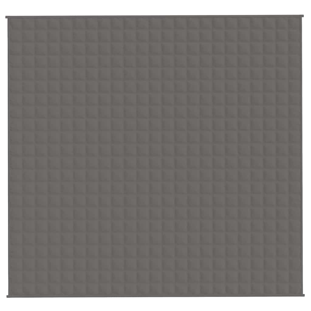 Vektdyne grå 220x240 cm 11 kg stoff vidaXL