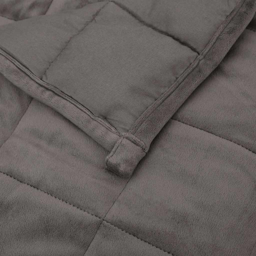 Vektdyne grå 220x240 cm 11 kg stoff vidaXL