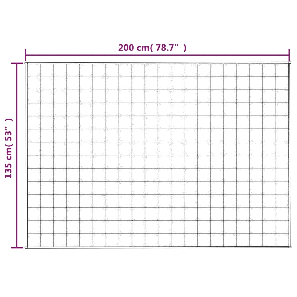 Vektdyne kremhvit 135x200 cm 6 kg stoff