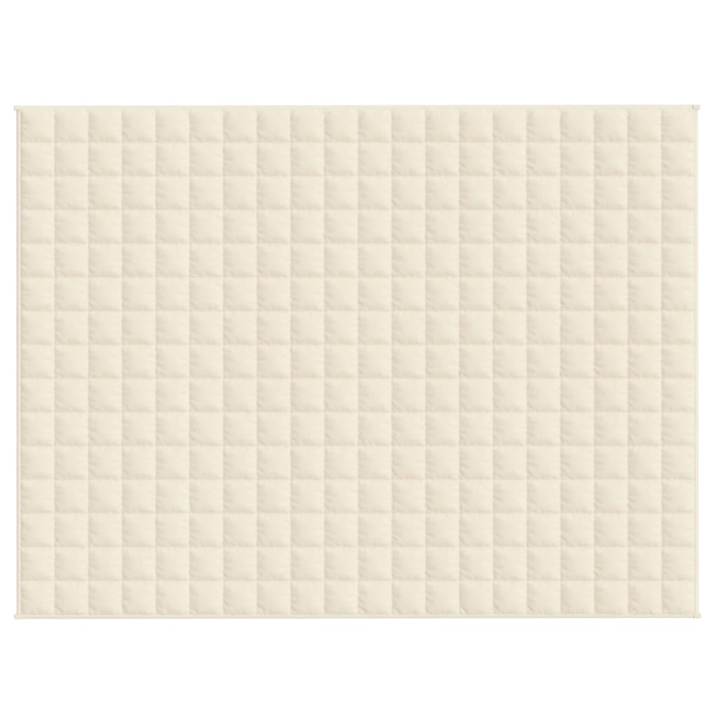 Vektdyne kremhvit 152x203 cm 11 kg stoff
