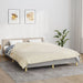 Vektdyne kremhvit 200x220 cm 9 kg stoff vidaXL