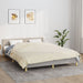Vektdyne kremhvit 200x230 cm 9 kg stoff vidaXL